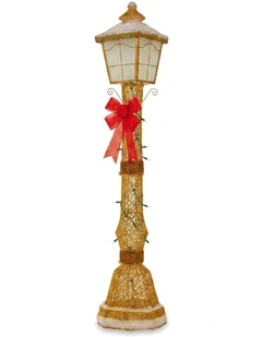 Christabelle 1.5m Festive Lamp Post Christmas Light Up Display LED Outdoor Indoor Xmas Decor