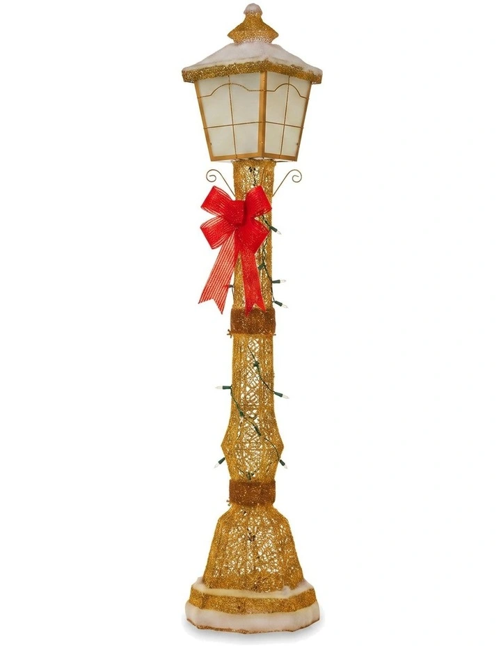 Christabelle 1.5m Festive Lamp Post Christmas Light Up Display LED Outdoor Indoor Xmas Decor image 1
