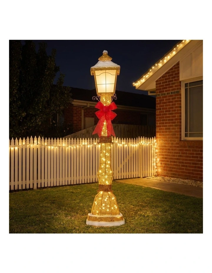 Christabelle 1.5m Festive Lamp Post Christmas Light Up Display LED Outdoor Indoor Xmas Decor image 5