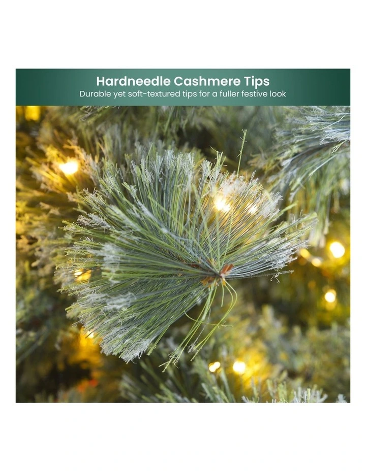 1.8m Christmas Tree Cashmere Pine 6ft Pre-Lit with LED Lights image 6