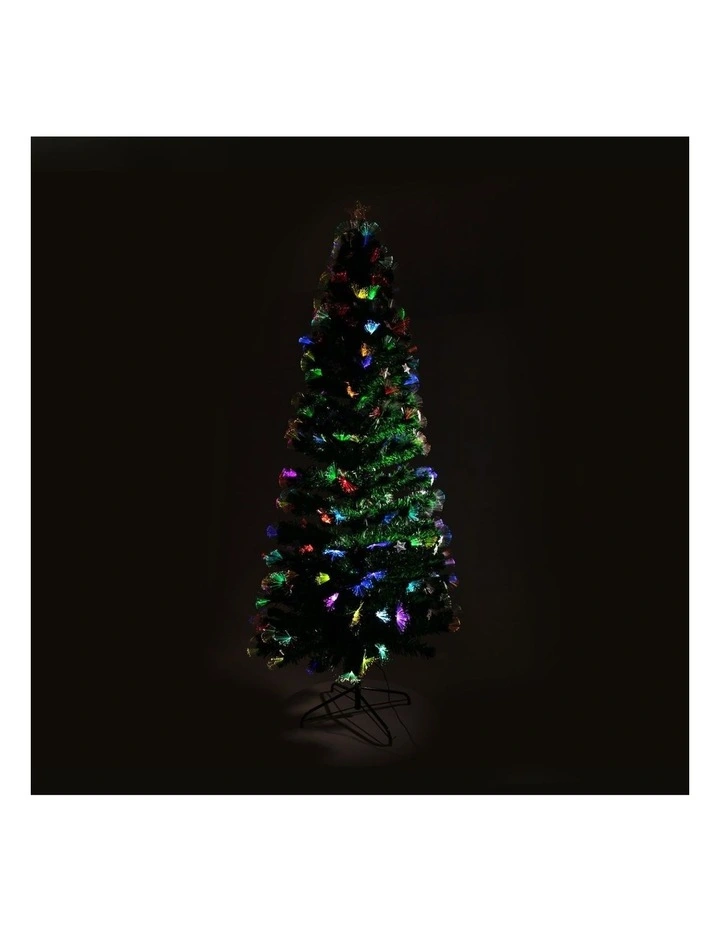 Christabelle 1.2m Pre-Lit Fibre Optic Artificial Christmas Tree with Multicolour Twinkling Star image 4