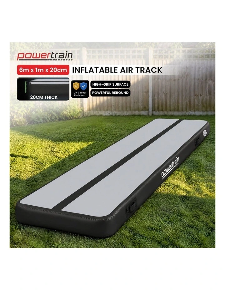 Powertrain Airtrack 20cm Thick 6m x 1m Inflatable Gymnastics Tumbling Mat Air Track image 3