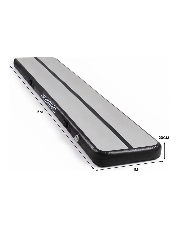 Powertrain Airtrack 20cm Thick 5m x 1m Inflatable Gymnastics Tumbling Mat Air Track image 4