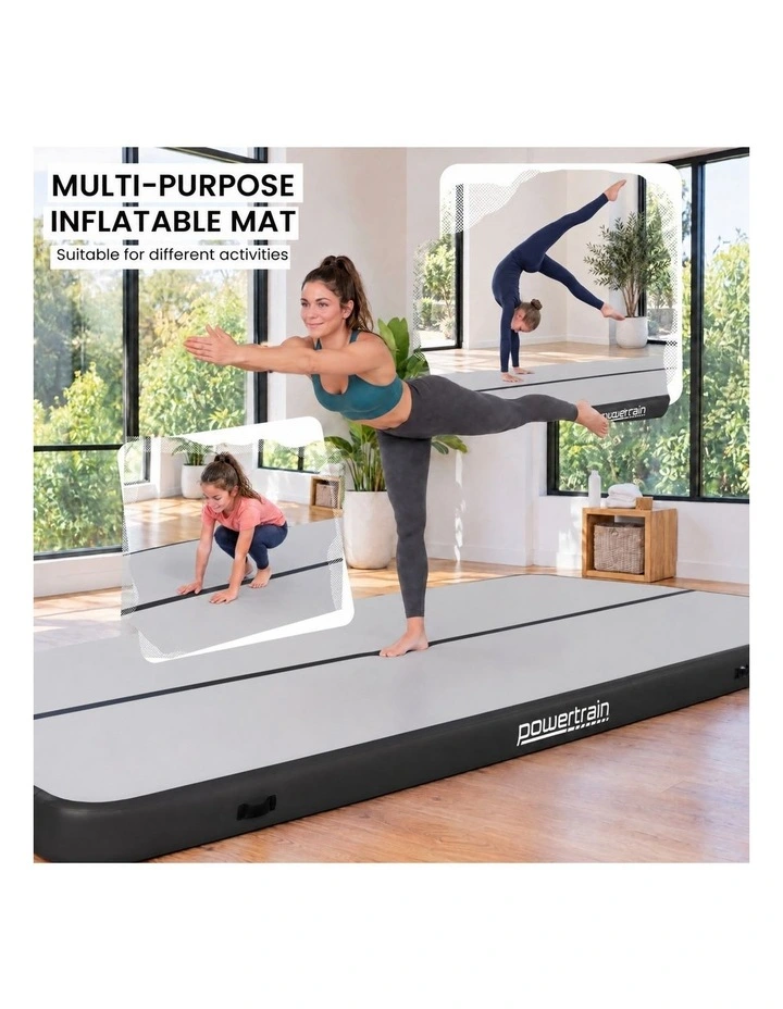 Powertrain Airtrack 20cm Thick 5m x 1m Inflatable Gymnastics Tumbling Mat Air Track image 7
