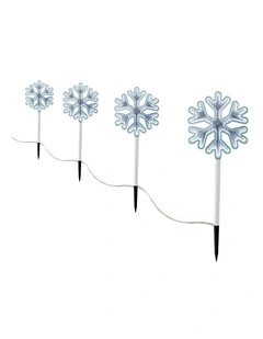 Jingle Jollys 4 Pack Christmas Lights Path Lights Garden Decoration Outdoor Pathway Lighting