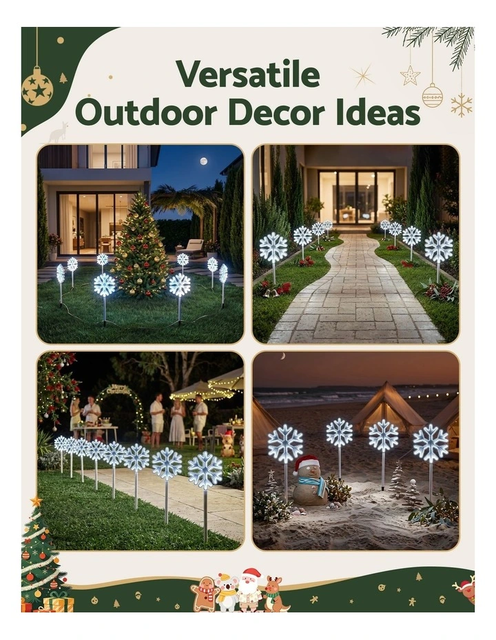 Jingle Jollys 4 Pack Christmas Lights Path Lights Garden Decoration Outdoor Pathway Lighting image 5