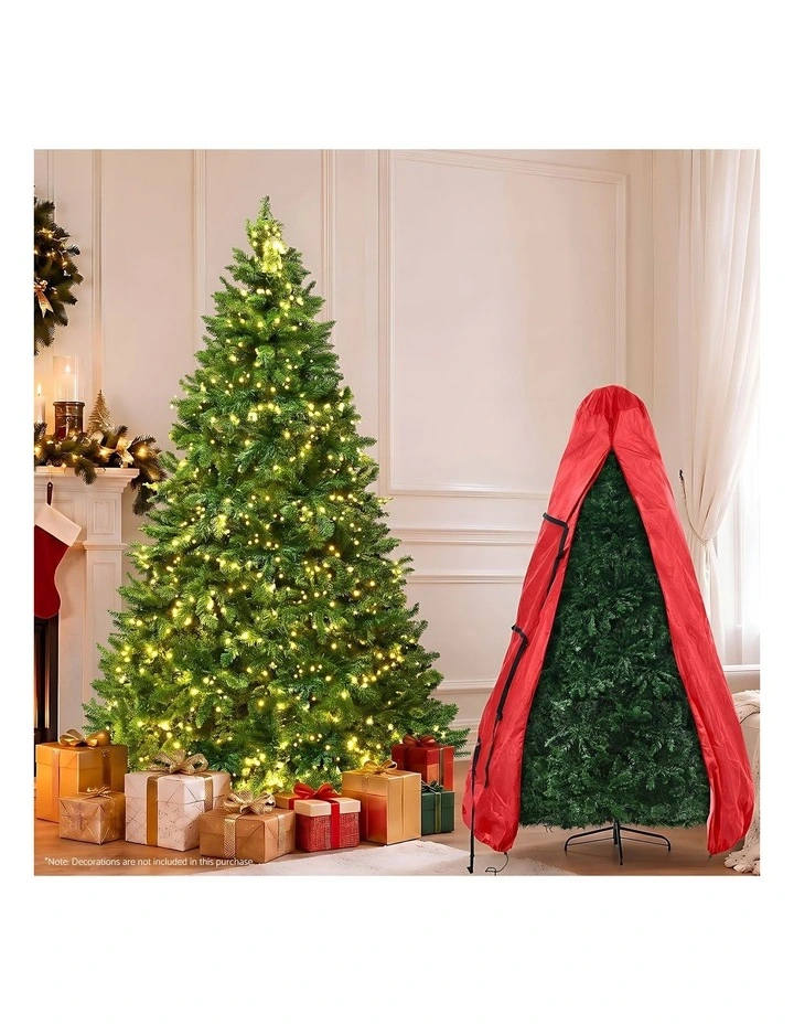 Jingle Jollys 2.4m Pre-Lit Christmas Tree 1488 LED Green with Red Storage Bag image 6