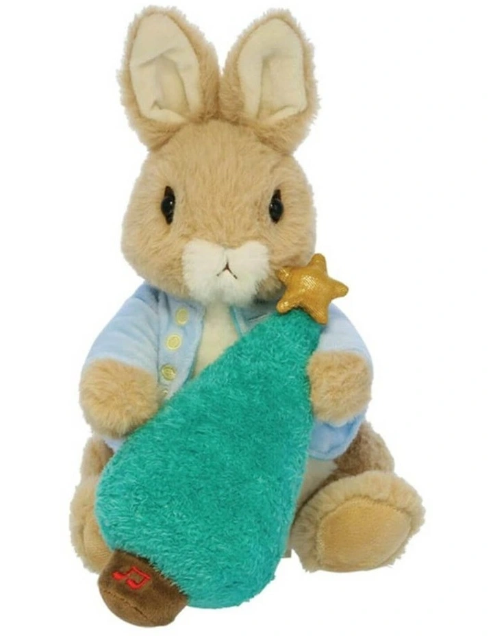 Beatrix Potter - Peter Rabbit Christmas Fun Interactive Plush 30cm - 1 year image 1