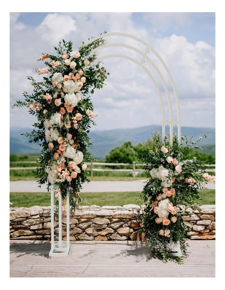 Heavy Duty Metal Garden Arch Rose Arbor For Climbing Plants Wedding Party Decor image 2