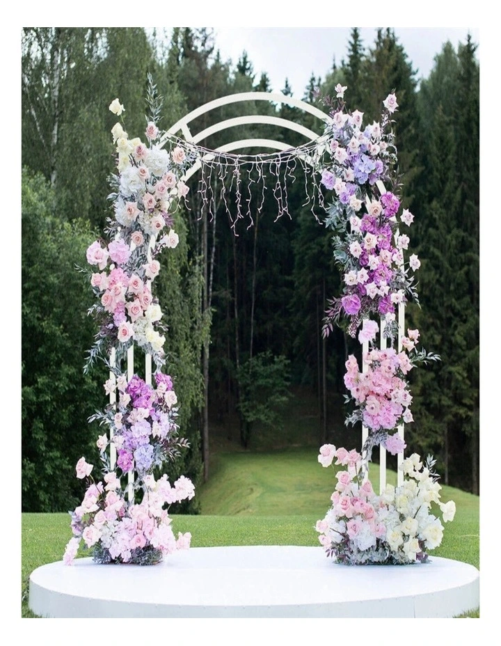 Heavy Duty Metal Garden Arch Rose Arbor For Climbing Plants Wedding Party Decor image 3