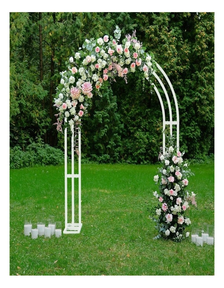 Heavy Duty Metal Garden Arch Rose Arbor For Climbing Plants Wedding Party Decor image 4