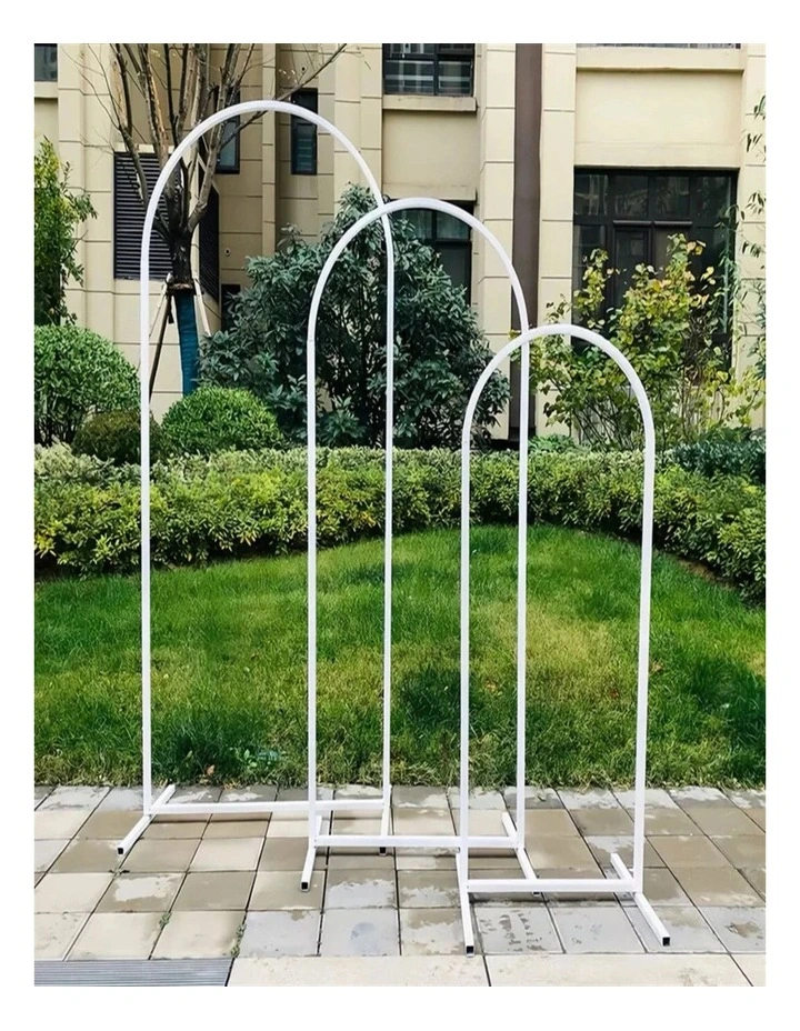 Set Of 3 Wedding Arch Balloon Frame Metal Arch Backdrop Stand Birthday Party image 3