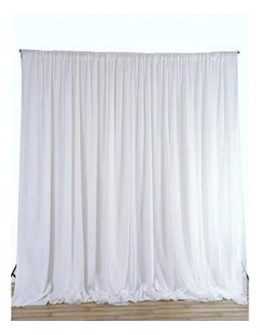 10ft Silk White Backdrop Drapes Curtain Wedding Ceremony Party Home Window Decor