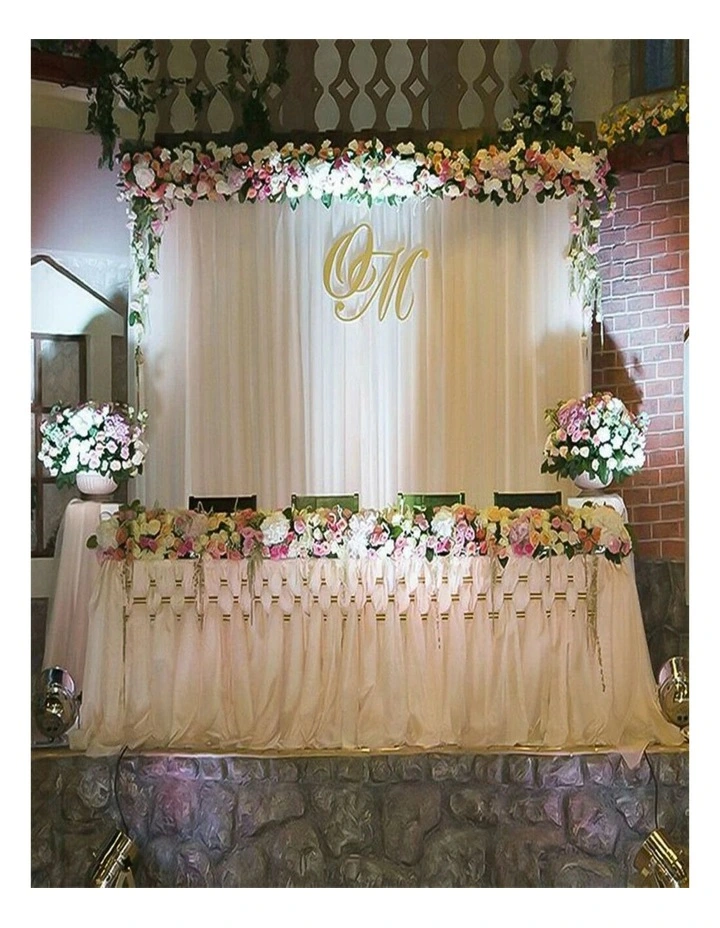 10ft Silk White Backdrop Drapes Curtain Wedding Ceremony Party Home Window Decor image 3