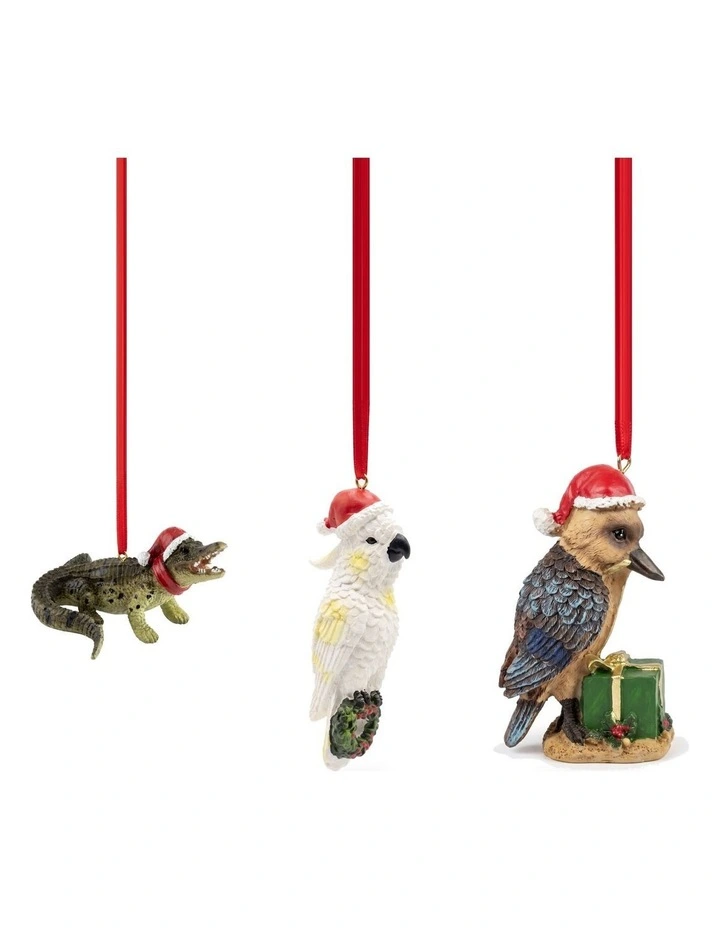 Christabelle Australian Animal Christmas Tree Decorations Set of 6 Hand-Painted Resin Ornaments image 6