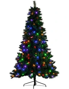 Christabelle 1.8m 6ft Pre-Lit Green Artificial Christmas Tree Dorset Pine 160 Multi-Function LEDs