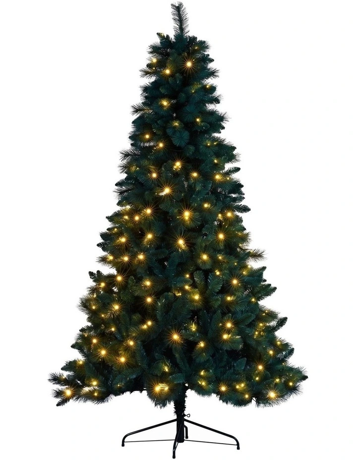 Christabelle 1.8m 6ft Pre-Lit Green Artificial Christmas Tree Dorset Pine 160 Multi-Function LEDs image 2