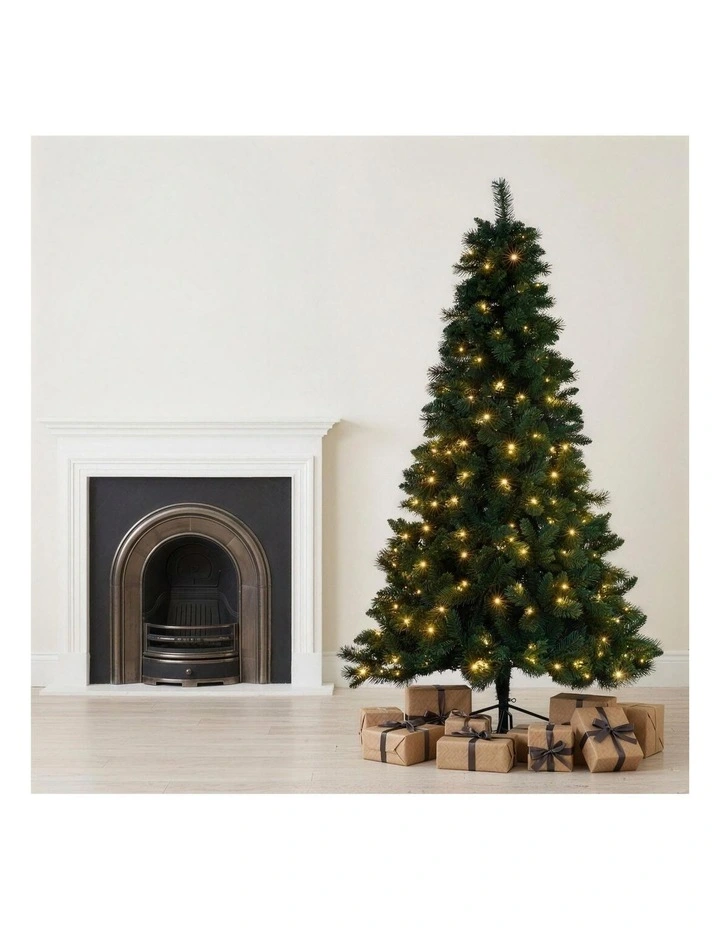 Christabelle 1.8m 6ft Pre-Lit Green Artificial Christmas Tree Dorset Pine 160 Multi-Function LEDs image 4
