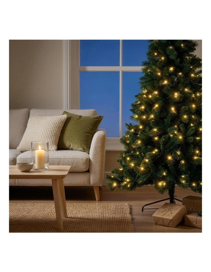 Christabelle 1.8m 6ft Pre-Lit Green Artificial Christmas Tree Dorset Pine 160 Multi-Function LEDs image 5