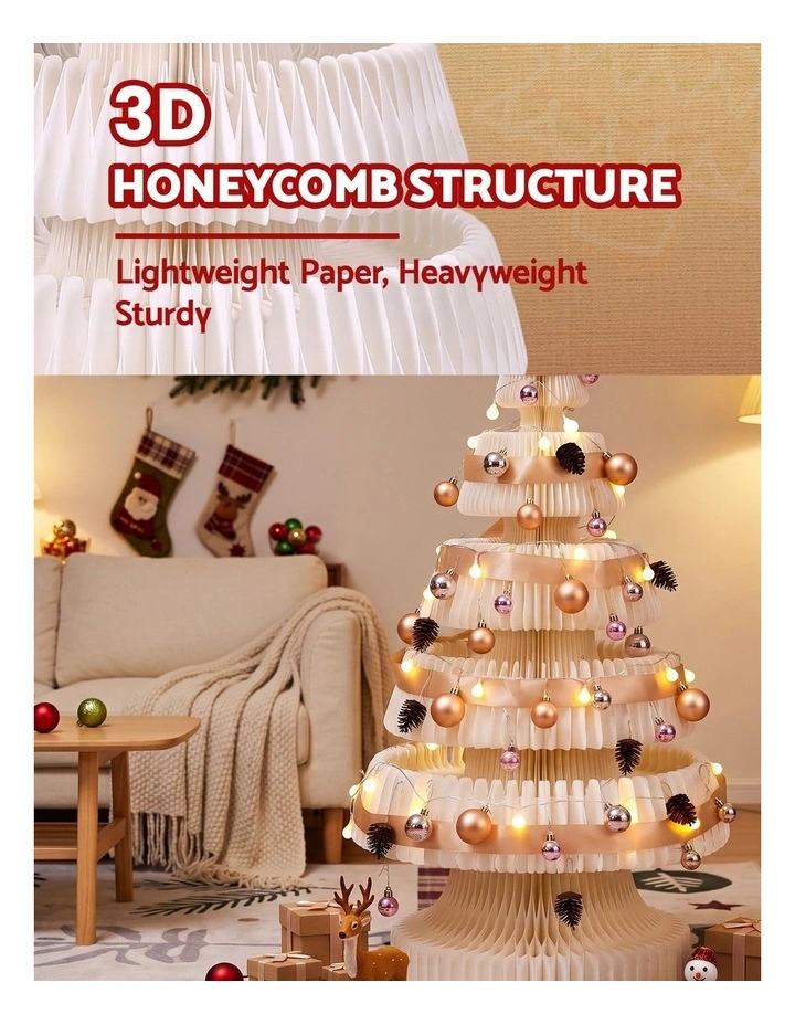 Jingle Jollys Prelit Christmas Tree Decorations Bundle Foldable Quick Setup image 6