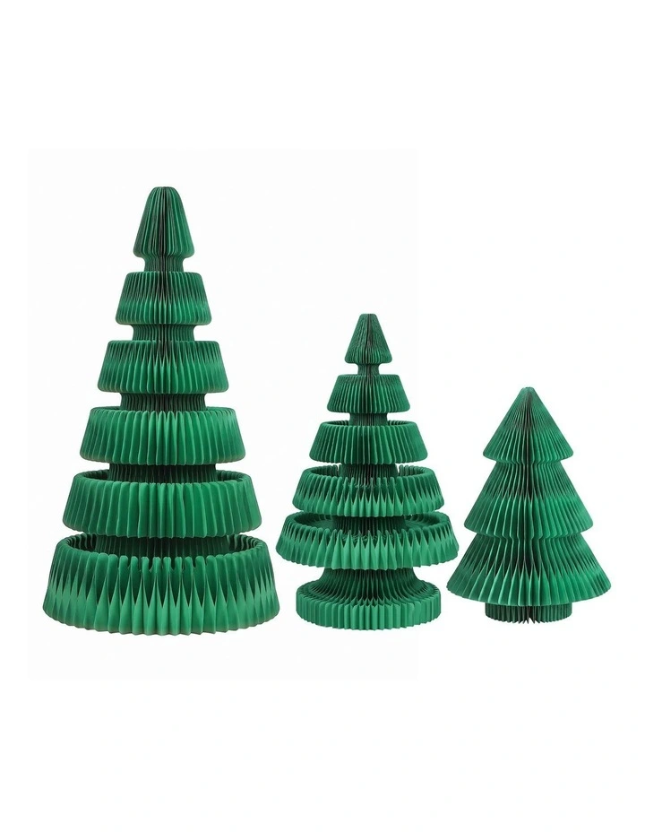 Jingle Jollys 3PCS Christmas Tree Decoration with Lights Foldable Easy Setup Tree image 3