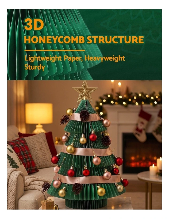 Jingle Jollys 3PCS Christmas Tree Decoration with Lights Foldable Easy Setup Tree image 6