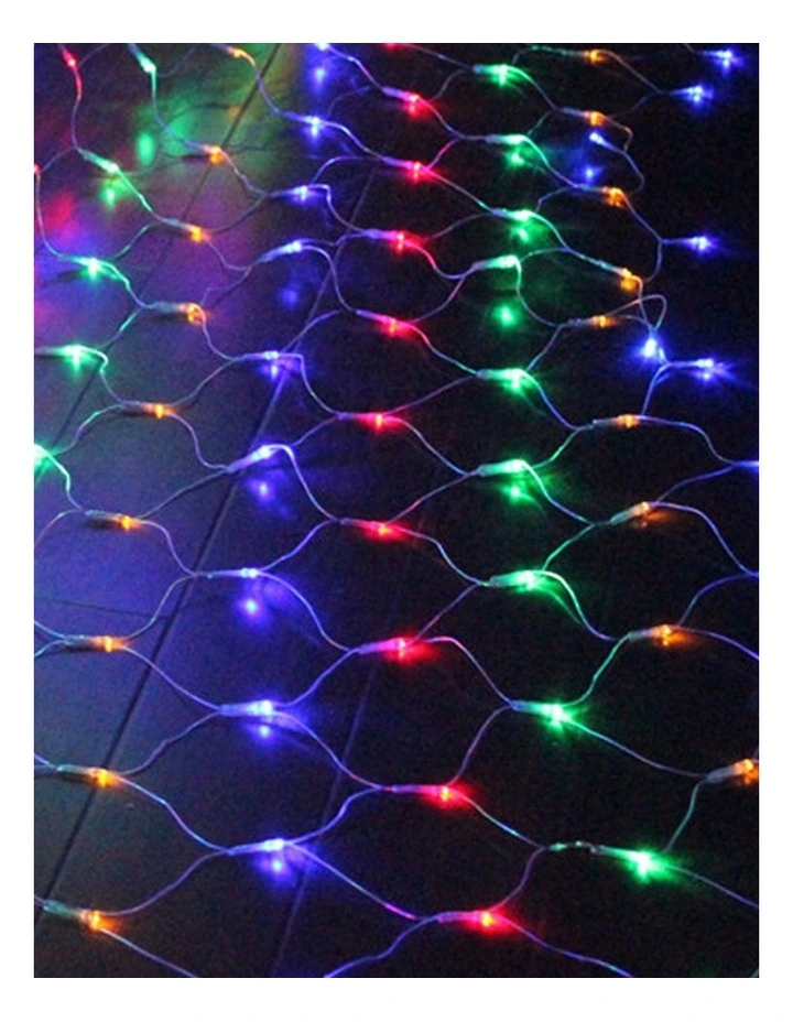 320LED Fairy Lights Net Mesh Curtain Wedding Party XmAS Tree Decor Multi Colour image 5