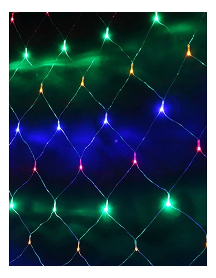 320LED Fairy Lights Net Mesh Curtain Wedding Party XmAS Tree Decor Multi Colour image 6