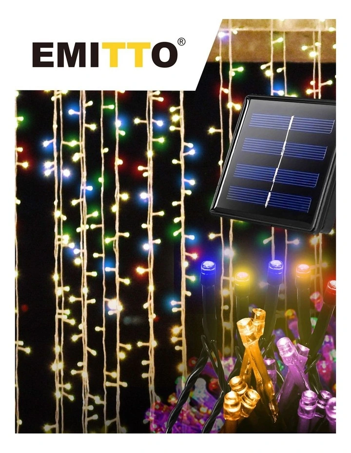 42m 400LED String Solar Powered Fairy Lights Garden Christmas Decor Multi Colour image 7