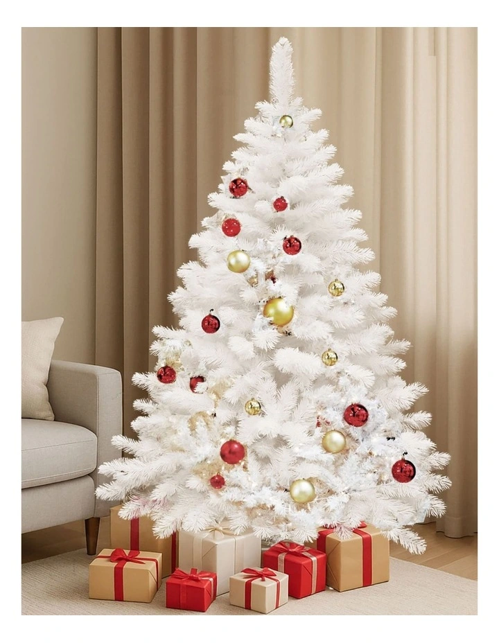Santaco Christmas Tree 1.5m 5Ft White Artificial Xmas Trees Decoration Outdoor image 6