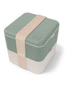 Monbento Mb Square Bento Box - Bi-Colour Green