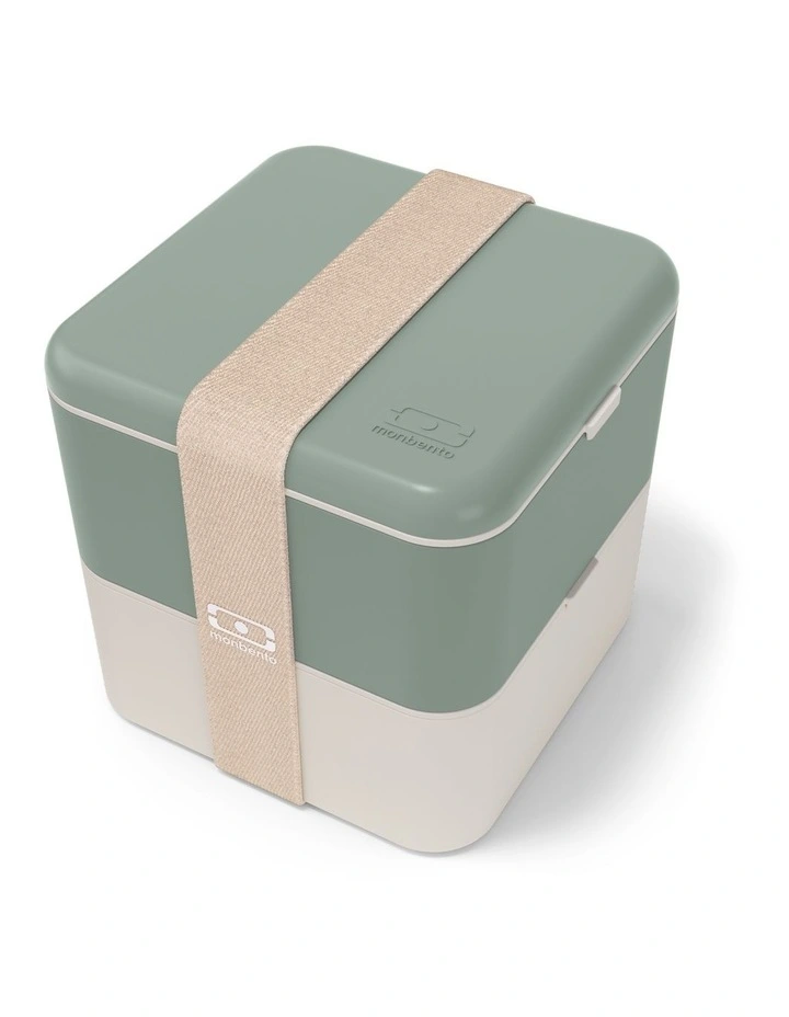 Monbento Mb Square Bento Box - Bi-Colour Green image 1