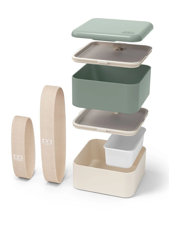Monbento Mb Square Bento Box - Bi-Colour Green image 2