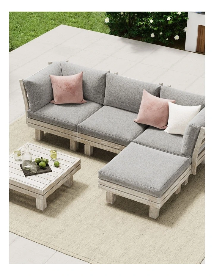 Livsip 4 Seater Outdoor Sofa Set Lounge Setting Table Chair Patio Furniture image 4