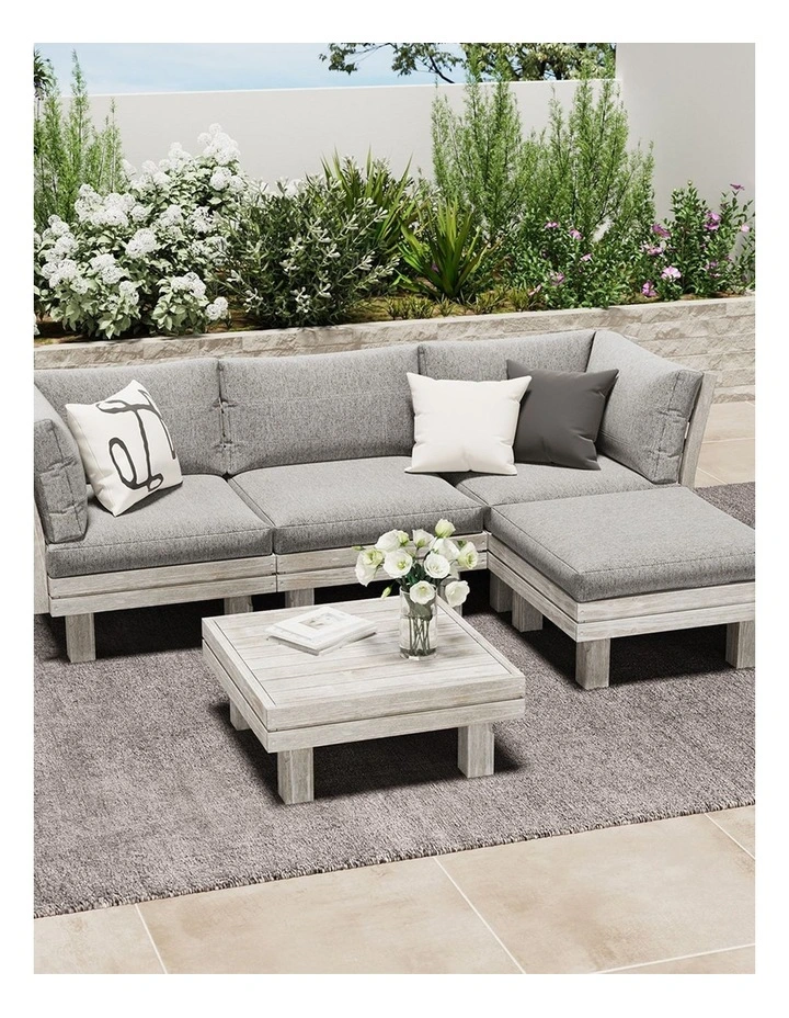Livsip 4 Seater Outdoor Sofa Set Lounge Setting Table Chair Patio Furniture image 5