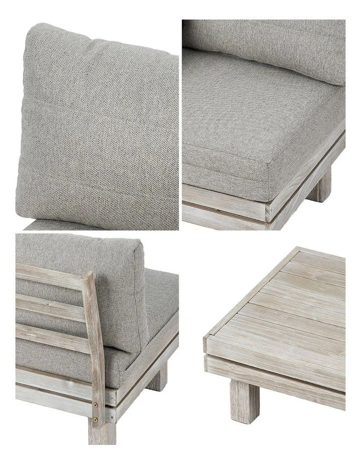 Livsip 4 Seater Outdoor Sofa Set Lounge Setting Table Chair Patio Furniture image 6