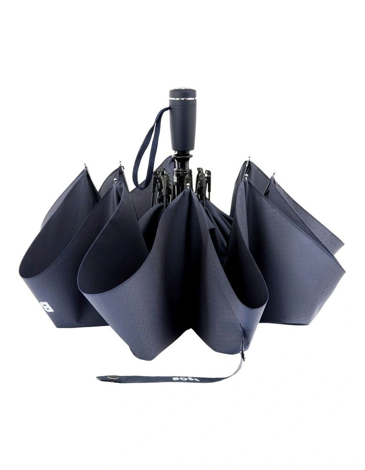 BOSS Pocket Umbrella Double B Navy image 3