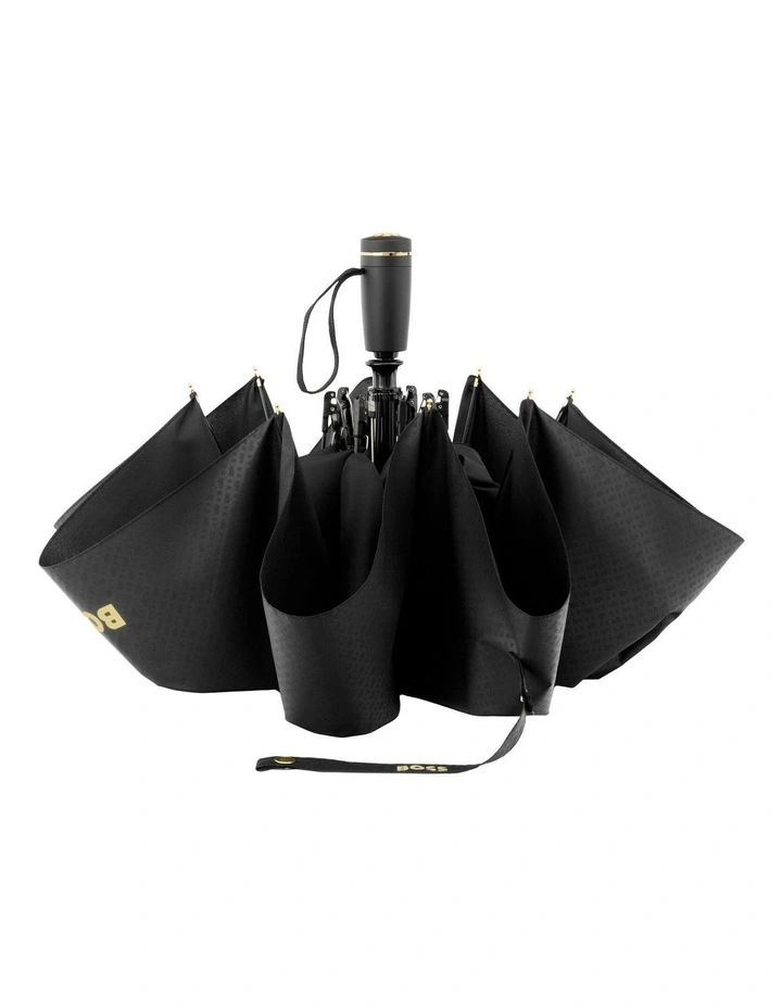 Pocket Umbrella Double B in Black image 3