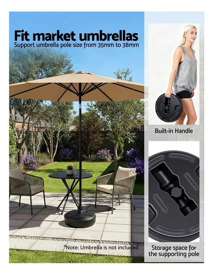 Outdoor Umbrella Base Weight in Black image 5