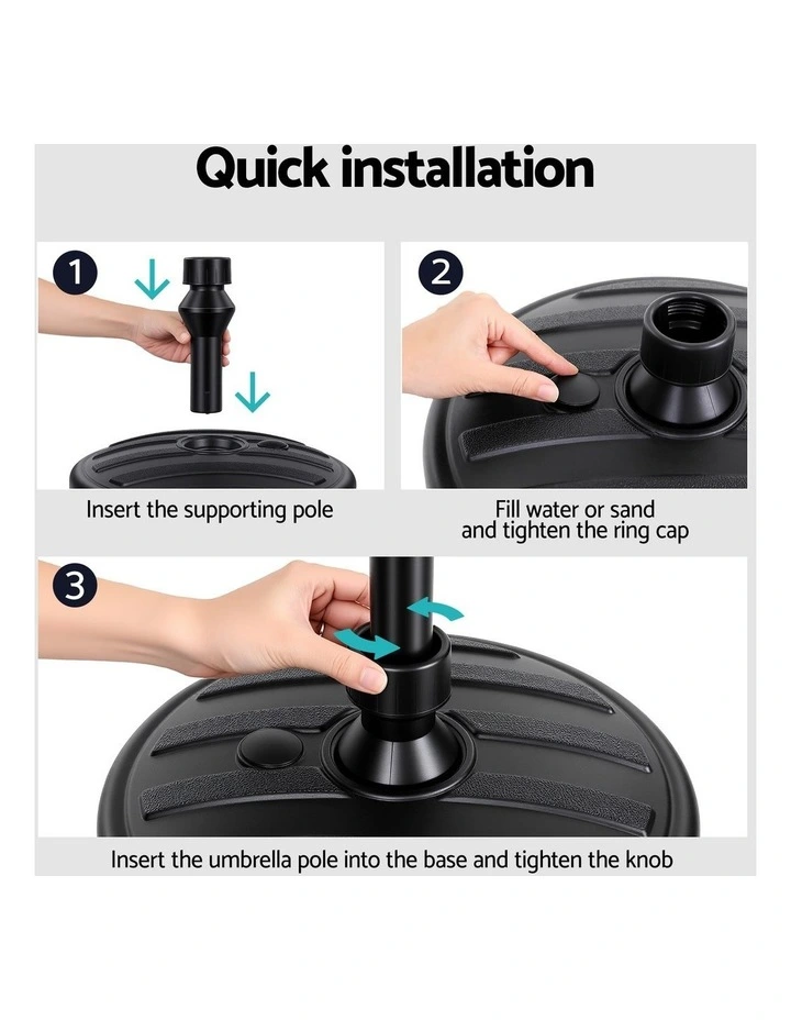 Outdoor Umbrella Base Weight in Black image 7