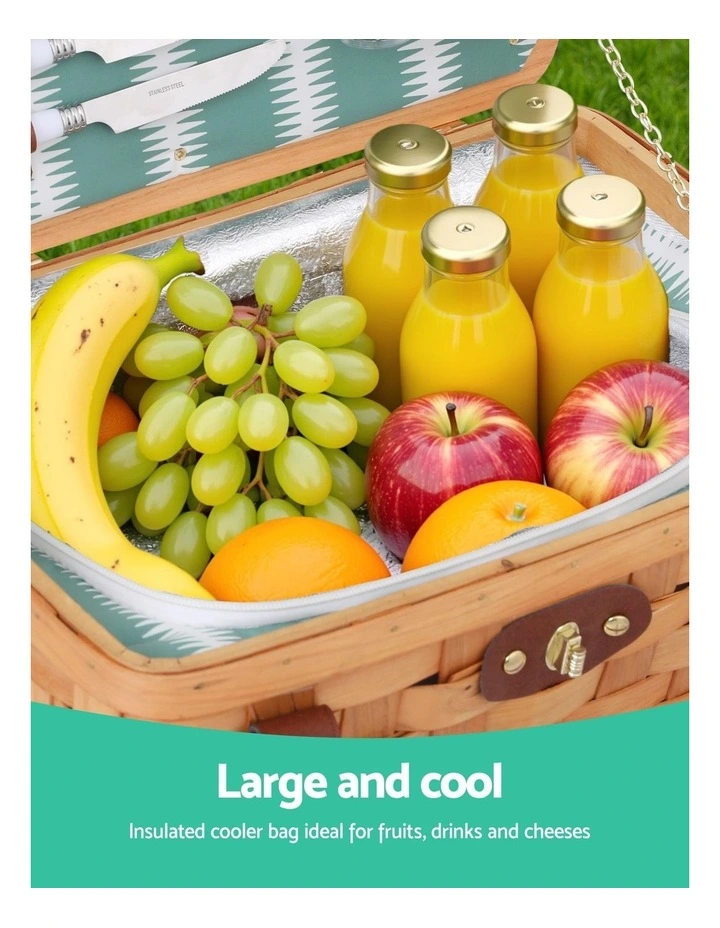2 Person Picnic Basket in Multi image 6