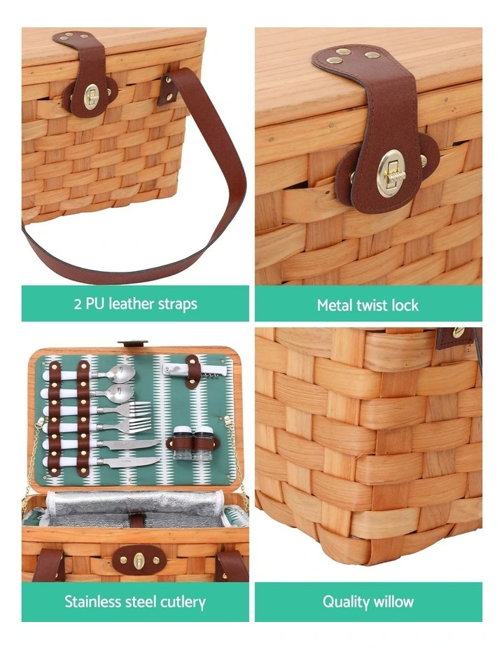 2 Person Picnic Basket in Multi image 7
