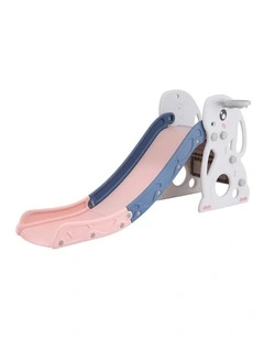 Kids Slide And Basketball Hoop Ring Set