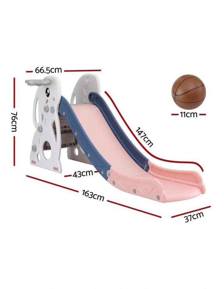 Kids Slide And Basketball Hoop Ring Set image 4
