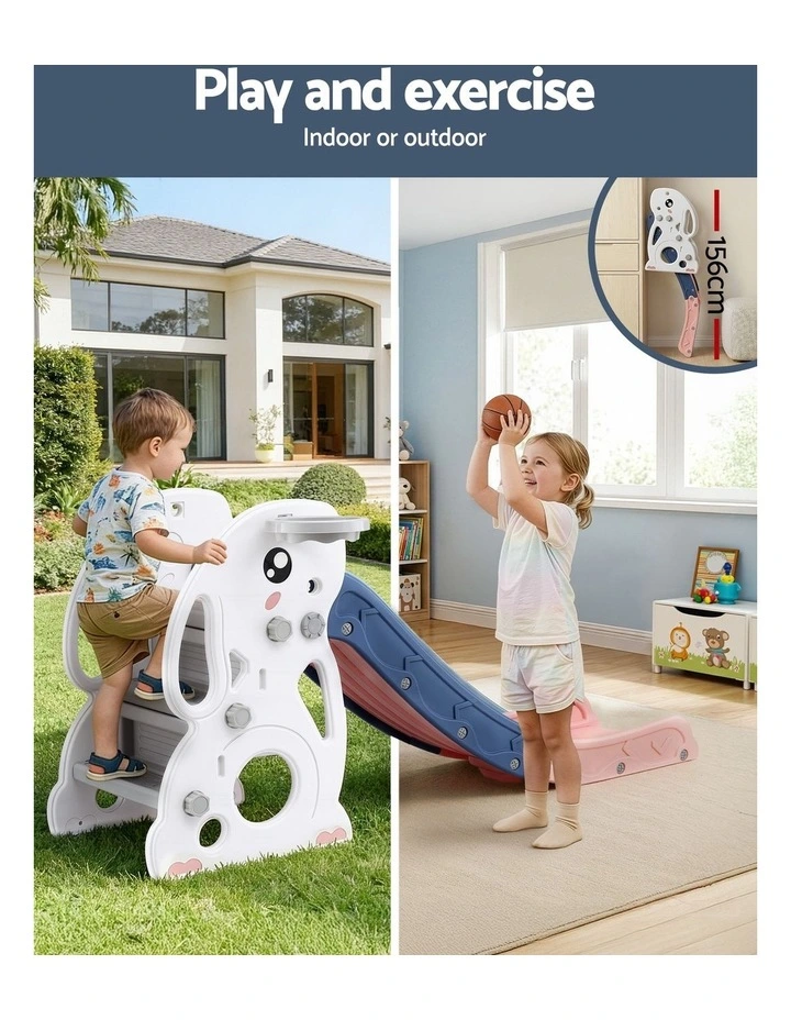 Kids Slide And Basketball Hoop Ring Set image 5