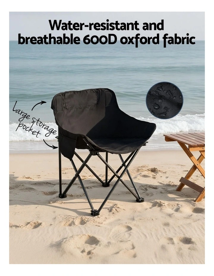 Folding Aluminium Camping Table Chair Set 3-Piece in Multi image 6