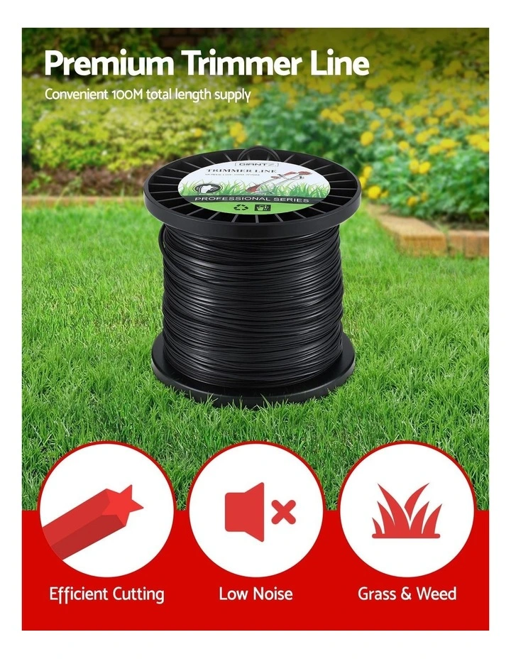 Whipper Snipper Trimmer Line 2.4mm in Black image 5