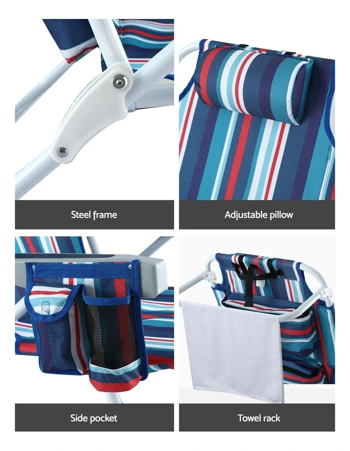 Outdoor Beach Backpack Chair in Blue image 7