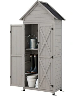 Outdoor Storage Cabinet Cupboard in Grey