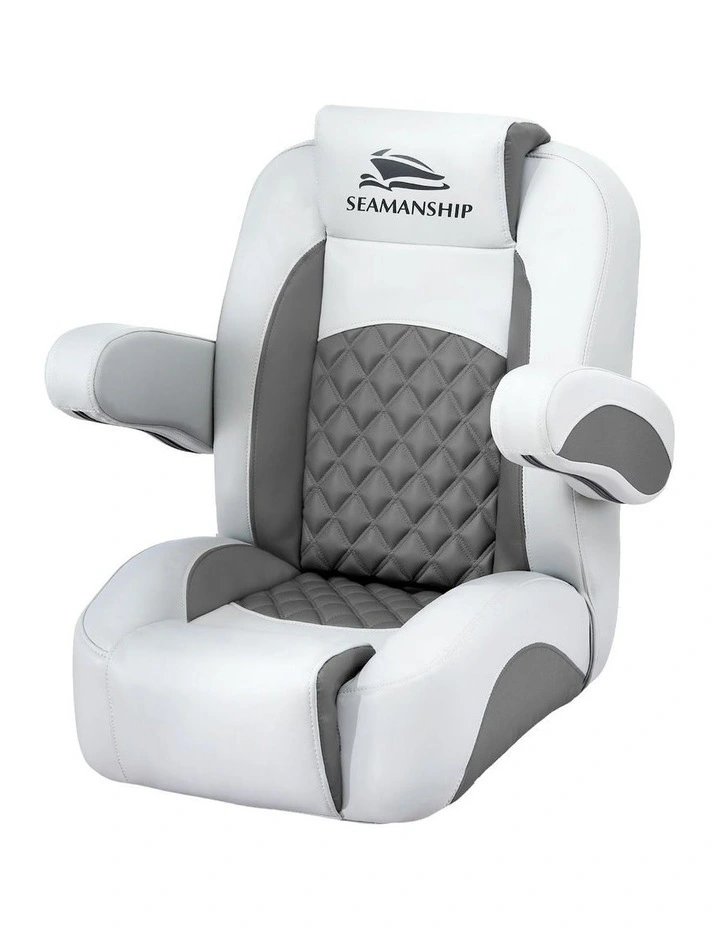 Reclining Captain Boat Seat 90 to 155 Degrees in Grey image 1